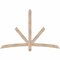 Ekena Millwork Alberta Smooth Timber Gable Bracket, Douglas Fir, 72"W x 48"H x 3 1/2"D x 3 1/2"F, 16/12 Pitch GBW072X48X0404ALB00SDF - alternate 1